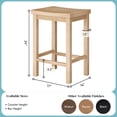 thumbnail image 2 of Now Furniture 24" Counter Stool, Wooden Backless Bar Height Kitchen Stool, Blonde, 2 of 8