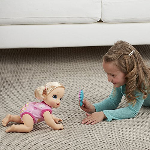 Details about   Blonde Doll Baby Alive Baby Go Bye Bye Reacts to Rattle She Crawls Ages 3 and up 