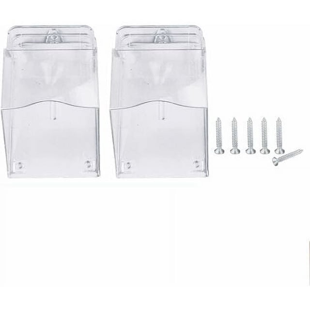 Laklulu 2 piezas de cubierta impermeable para botón de timbre inalámbrico, cubierta protectora transparente para timbre de puerta exterior