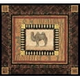 thumbnail image 2 of Gladding, Pamela 22x20 Gold Ornate Wood Framed with Double Matting Museum Art Print Titled - Camel, 2 of 4