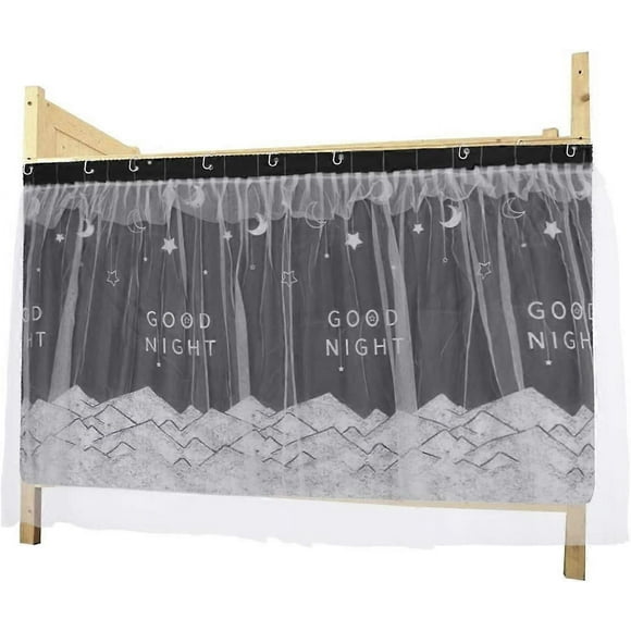 Bunk Bed Curtains Single Sleeper Blackout Cloth Gauze Bed Tent Curtain 1.15M*2M