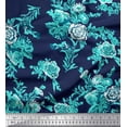 thumbnail image 1 of Soimoi Rayon Fabric Leaves & Floral Artistic Print Sewing Fabric Yard 56 Inch Wide, 1 of 4