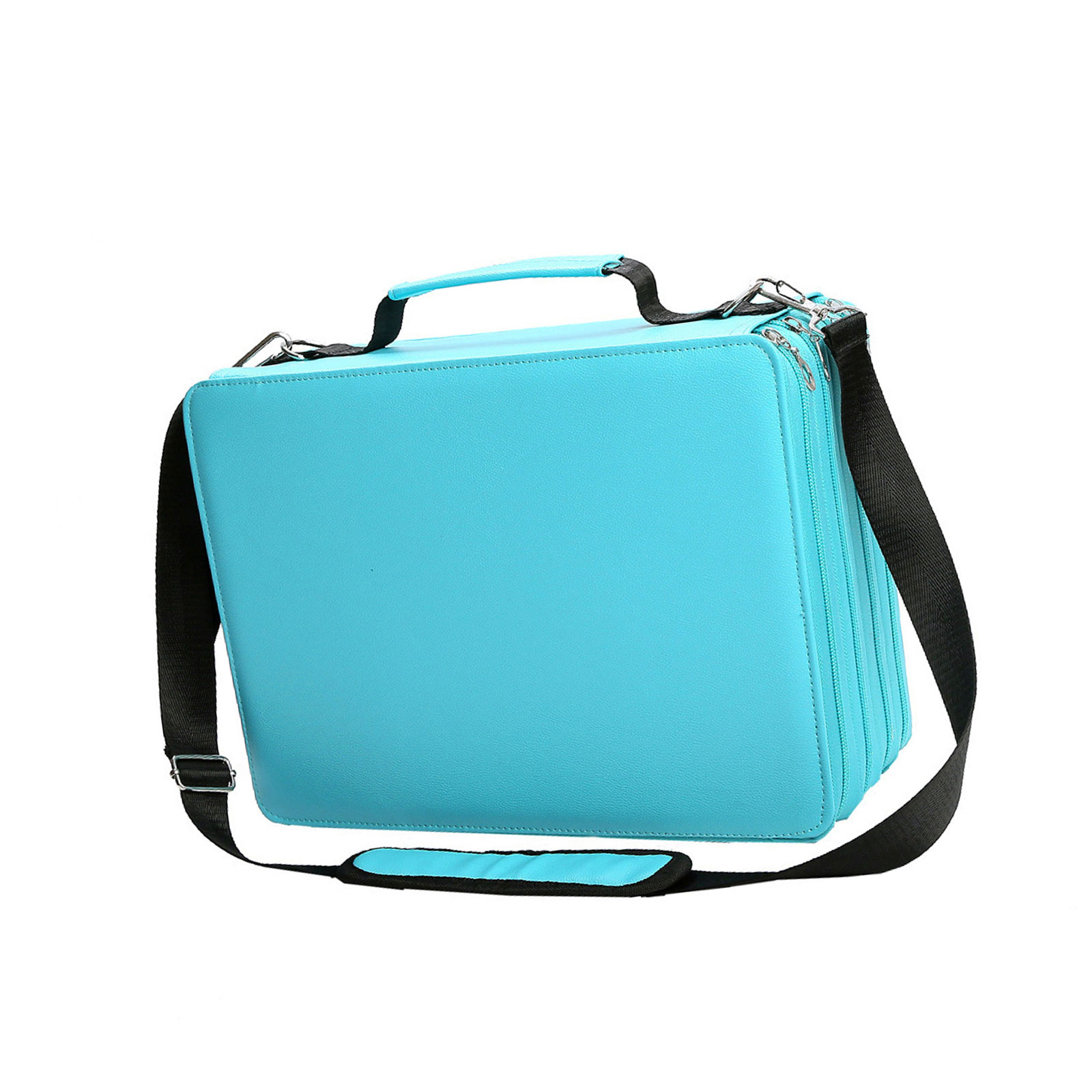Art Marker Pen Carrying Bag with Shoulder and Handle Strap, Marker Organiser Case for 224 Markers, Marker Storage Bag