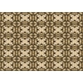 thumbnail image 1 of Ahgly Company Indoor Rectangle Patterned Macaroni and Cheese Yellow Area Rugs, 4' x 6', 1 of 6