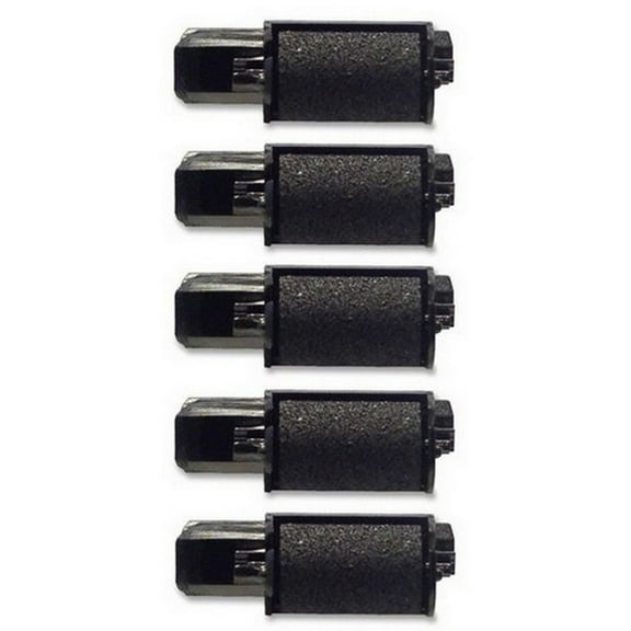 PrinterDash Compatible Replacement for Olivetti ECR-001/ECR-002/ECR-100/ECR-300/ECR-2100/ECR-2200 Black Ink Rollers (5/PK) (IR-40B)