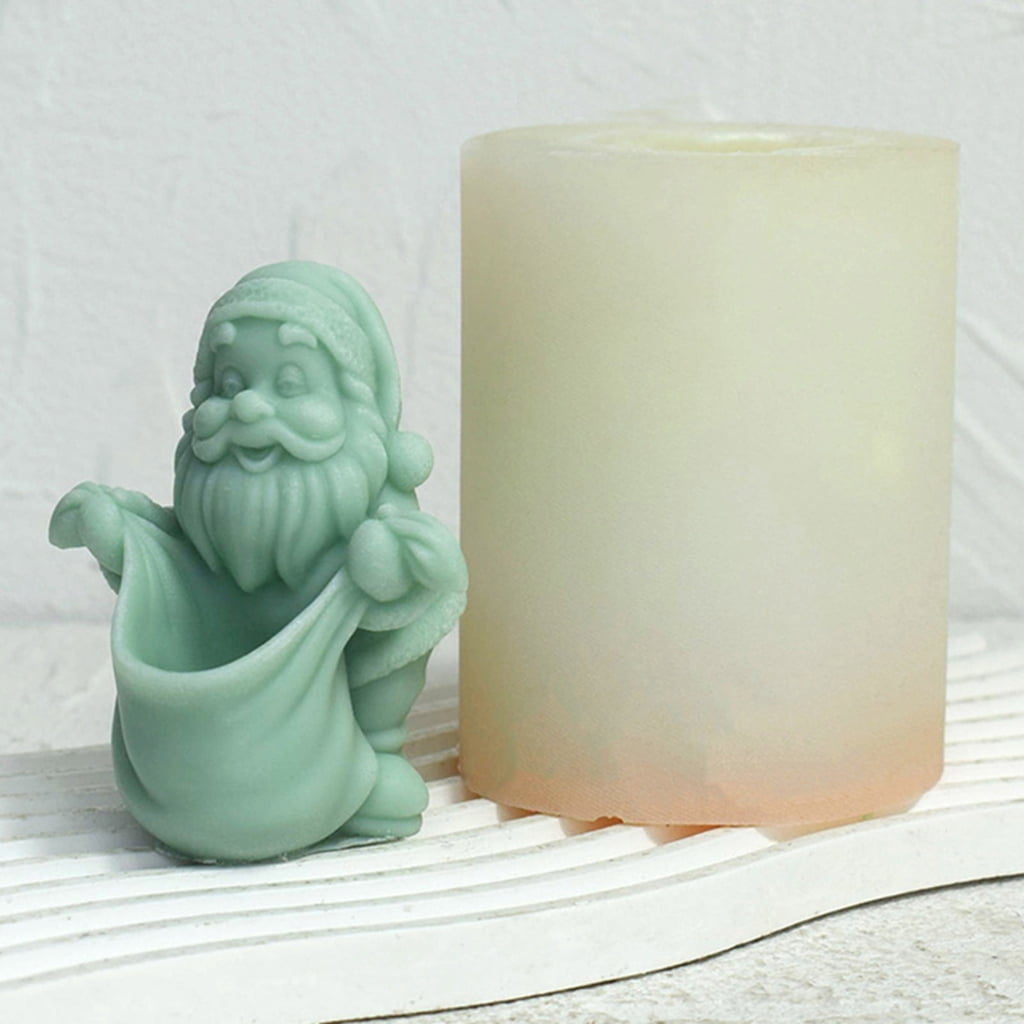 Santa Figurine Silicone Candle Molds for Epoxy Resin Santa Figurine Silicone Candle Molds for Handmade Candle Soap