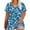 Sky Blue, variant on Plus Size Women's Tops Short Sleeve Casual Under 10$ 4X Loose Blouse