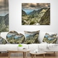 thumbnail image 4 of Designart Tatra Mountains from Hiking Trail - Landscape Photo Throw Pillow - 18x18, 4 of 5