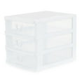 thumbnail image 1 of Gracious Living Deluxe 3 Drawer Storage Desktop Countertop Organizer, White, 1 of 10