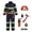 Blue, variant on WhouRiu Toddler Boys Outfit Set Halloween Fireman Role Play Jacket Pants with Toy Kids Party Outfits,8-Piece Blue,Sized 3-4