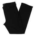 thumbnail image 2 of NYDJ womens  Plus Marilyn Black Straight Jean, 16W, 2 of 4