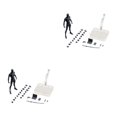 thumbnail image 3 of Bewildely Conjunto de cuerpo de figuras de 15 cm con soporte de exhibición de para decoración de dormitorio negro 2piezas hombre negro 15 cm, 3 of 6