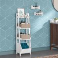 thumbnail image 4 of RiverRidge Home® Amery 4-Tier 13in Ladder Shelf with Open Storage Organizer - White, 4 of 6