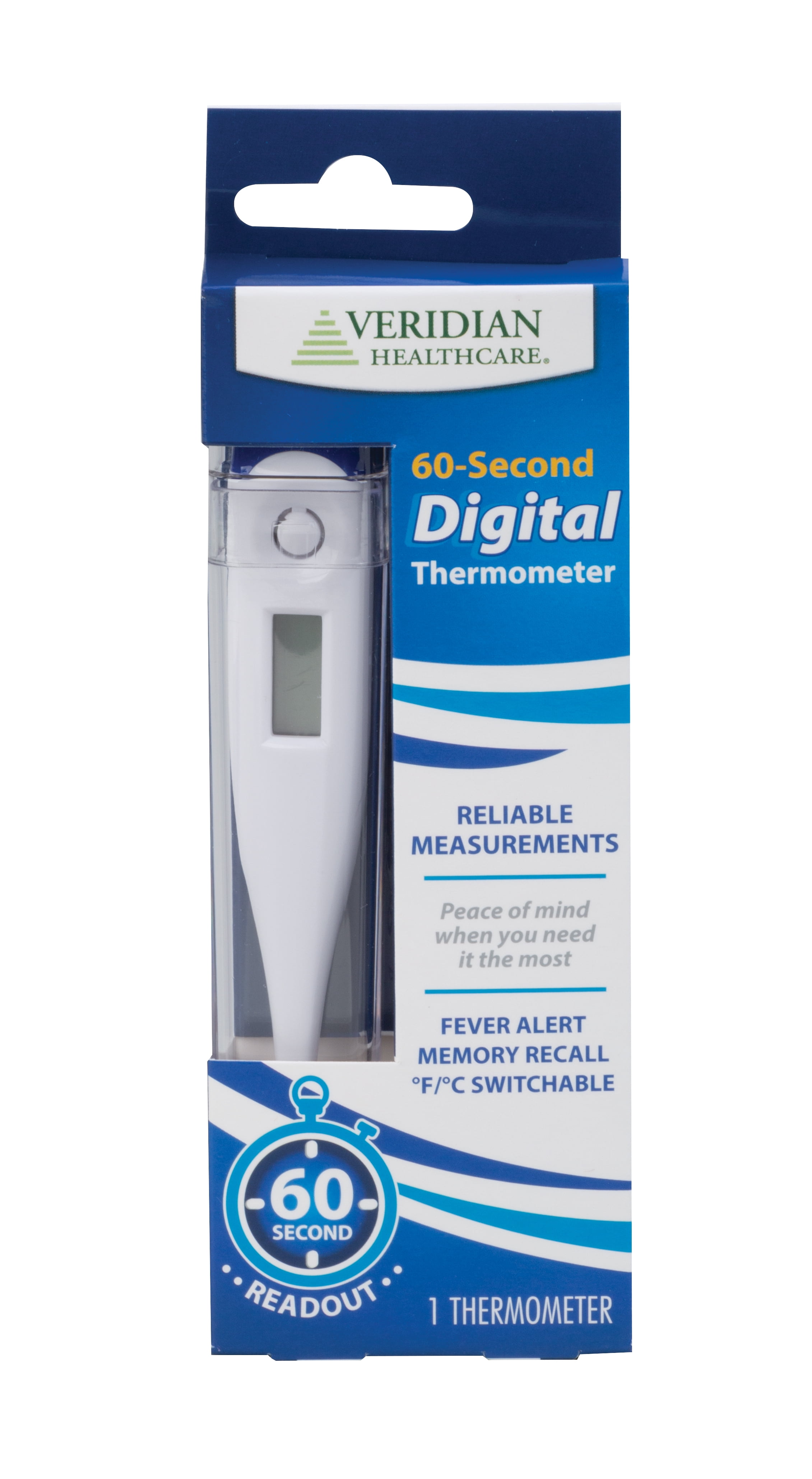 Veridian Healthcare 60Second Digital Thermometer