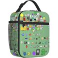 thumbnail image 2 of Bfdi-Battle for Dream Island Lunch Bag Insulated Lunch Box（17）With Compartments Waterproof Reusable Tote Bag For Work Hiking Travel One Size, 2 of 9