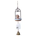 thumbnail image 1 of Carillón de la estatua animal de resina, campana decorativa, mini carillones para la decoración de para hogar H Macarena Campana de viento de dibujos animados, 1 of 8