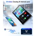thumbnail image 3 of Podofo Android 15 7inch 4G+128G Touch Screen Car Radio Stereo for Jeep Wrangler/Dodge/Chrysler with Wireless CarPlay/Android Auto/GPS /WiFi/5.0Bluetooth/FM/RDS/SWC/AHD Backup Camera, 3 of 9