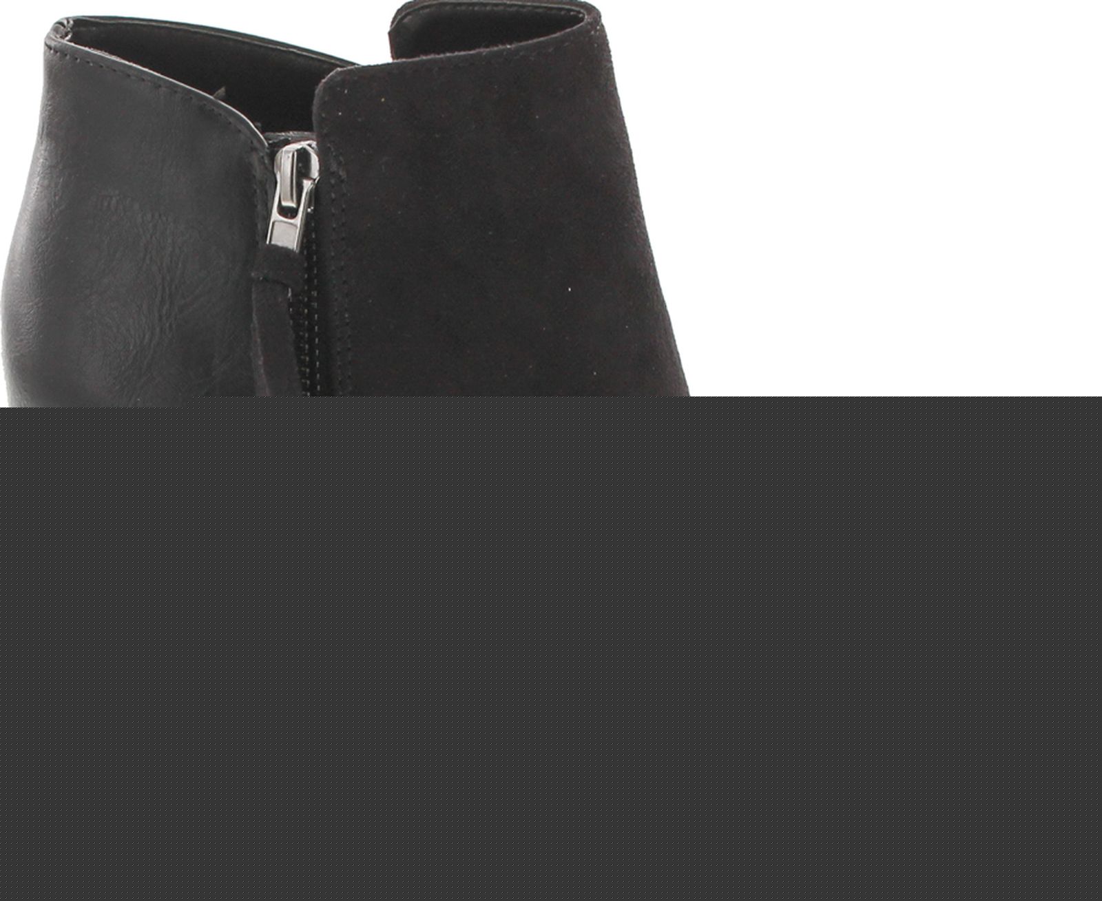 

Soda Women s Ages Tassel Zip Chunky Heel Bootie Black 9