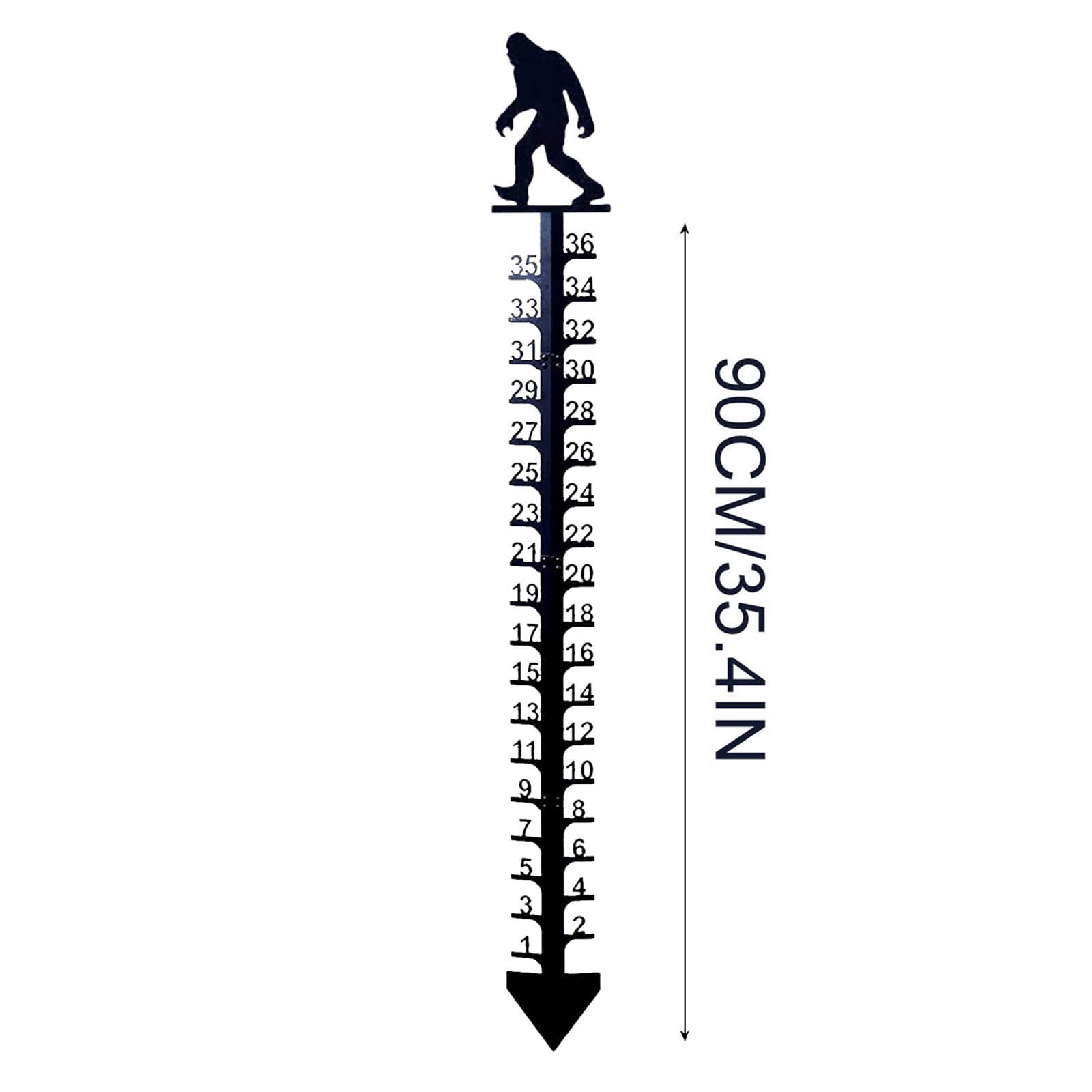 Sunshinehomely 36 Inch Snow Gauge Outdoor, Snow Measuring Stick, Winter Snow Ruler Snowfall Measuring Gauge, Metal Christmas Snow Gauge, Iron Art Snow Gauge for Yard Christmas Decorations