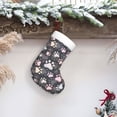 thumbnail image 6 of Bingfone Colorful Paws Of Dog Print Personalized Christmas Stocking - Snowman Design Large 18 inch,Family Holiday Season Decor, 6 of 7