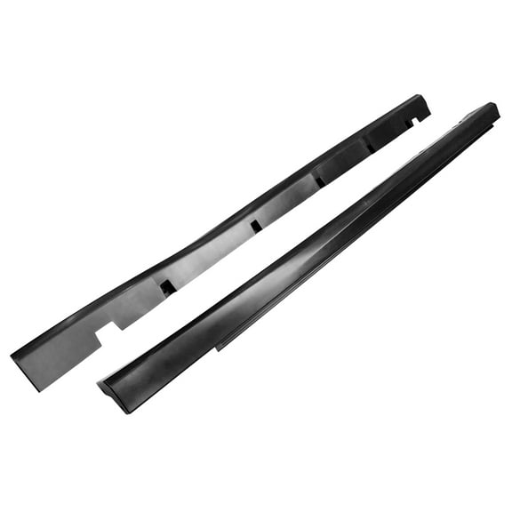 Ikon Motorsports Side Skirts Compatible with 11-23 Dodge Charger SRT Style Rocker Panels 2PC - Unpainted Black