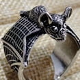 thumbnail image 4 of Minnieouse Anillo de murciélago vintage ajustable Anillo de dedo minimalista y de moda Anillos de dedo abiertos góticos Ropa, zapatos y accesorios Miscelánea dorado, 4 of 6