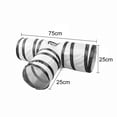 thumbnail image 1 of VONKY Cat Tunnel Pet Rabbit Tunnel 3 Way Crinkle Tunnel Collapsible Tube Toy with Ball for Cats Rabbits Dogs Pets, 1 of 6