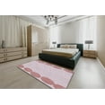 thumbnail image 5 of Ahgly Company Machine Washable Indoor Square Transitional Blush Pink Area Rugs, 6' Square, 5 of 7