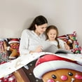 thumbnail image 5 of Manfei Christmas Gingerbread Man Bedding Comforter Set,Candy Cane Twin Comforter Sets,Colorful Xmas Ball Bedding Set For Teens,Super Cozy Room Decor Reversible,2-Piece, 5 of 8
