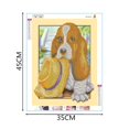 thumbnail image 4 of Lindo perro resina diamante costura 5D Animal pintura punto de cruz decoración mosaico imagen Inevent JJ13342-04, 4 of 6