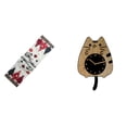 thumbnail image 1 of Camino De Mesa Navideño Con Diseño De Gato, Reloj De Pared, Bufanda, Para Tocador, De Temporada, Invierno, Reutilizable, Para árbol De Navidad, Mantel, Adorno Silencioso, Colgante Para, 1 of 8