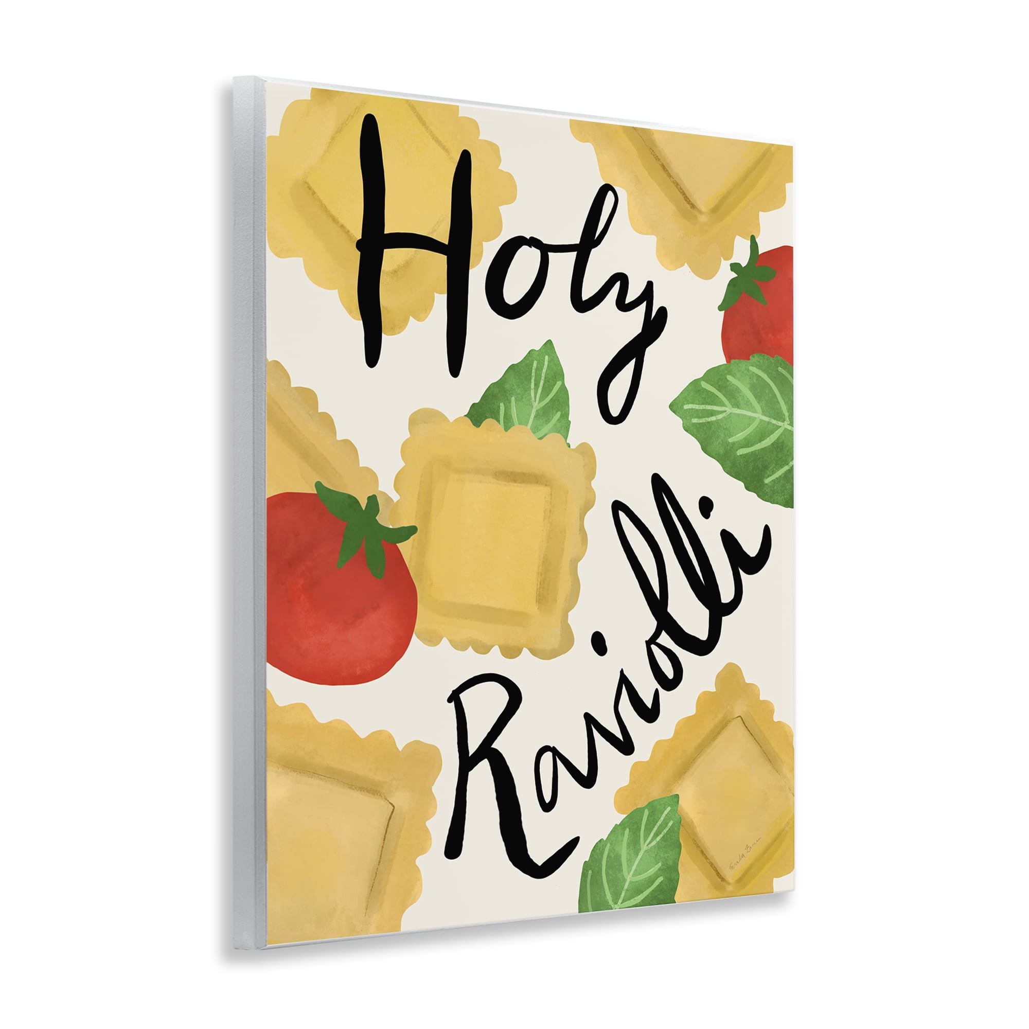 Stupell Industries Funny Holy Ravioli Food & Beverage Painting Unframed Art Print Wall Art, 11 x 14