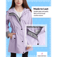 thumbnail image 3 of URBAN REPUBLIC Girls Rain Jacket Lightweight Slicker Shell Vinyl Anorak Windbreaker for Kids, 3 of 7