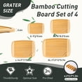 thumbnail image 2 of Juego de tablas de cortar Socisen Bamboo con soporte sobre el fregadero, 2 of 8
