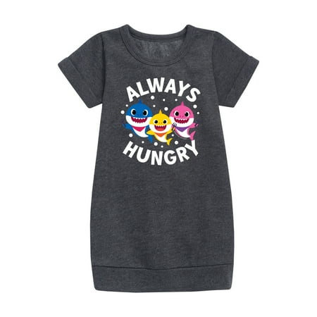 

Baby Shark - Always Hungry - Toddler And Youth Girls Fleece Dress