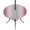 Grey Pink, variant on Round Outdoor Tablecloth with Umbrella Hole and Zipper, Purple Ombre Tablecloth with Elastic Waterproof, Modern Yellow Gradient Farmhouse Art Patio Table Covers for 55" - 60" Picnic Pool Tables