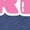 HEATHER NAVY, variant on - Anime Girl Fitted Short Sleeve Graphic T-Shirt
