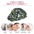 thumbnail image 6 of Kdxio Fun Panda Playing With Bamboo Leaves Print Shower Cap for Women,Elastic and Reusable,Double Waterproof Layers Bathing Hat, 6 of 6