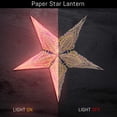 thumbnail image 3 of Lámpara Farol de Papel Estrella GalaxyArts de 61 cm con 5 Puntas en 3D, 3 of 9