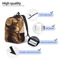 thumbnail image 4 of Naloa Egyptian Cat Pharaoh Magic Canvas Backpack for Men Women Rucksack Casual Travel Daypack College Tote Satchel Bookbag for Teens-Small, 4 of 7
