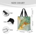 thumbnail image 2 of Large-Capacity Zipper Single-Shoulder Convenience Bag 15.7×19.6 Inches, Wear-Resistant And Water-Repellent, Can Be Carried By Hand Or On One Shoulder Light Green And White Gold Marble, 2 of 8