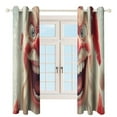 thumbnail image 3 of Funny Santa Claus Christmas Modern Window for Living Room Curtains for Child Bedroom Kitchen Decor Blinds Drapes, 3 of 7
