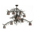 thumbnail image 5 of Meyda Tiffany 173025 Pine Branch Valley View 12 Light 48" Wide Chandelier - Dark Roast, 5 of 6