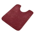 thumbnail image 3 of Ryvnso Dark Red Bathroom Shaggy Rugs Toilet Mat Soft Contour Rug, 3 of 9
