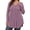 Grey-Purple, variant on WellSize Plus Size Blouses for Women V Neck Curved Hems Tunic Tops Casual Long Sleeve Botton Fall Shirts