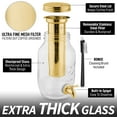 thumbnail image 6 of Zulay Kitchen 1.5 Liter Iced Cold Brew Coffee Maker Glass Carafe & Stainless Steel Mesh Filter, Gold, 6 of 8