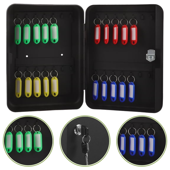 WRISTBIQUE 1Set Black Keys Box for Key Storage and 9.8x7.1x2.8in