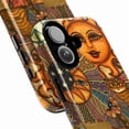 thumbnail image 2 of Boho Sun and Moon Cat Phone Case, Mystical Artistic Design with Celestial Faces and Warm Earth Tones, Protective Cover for iPhone 16 15 14 13 12 11 Pro Max Plus Mini, 2 of 6
