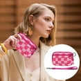 thumbnail image 2 of Waterproof Wristlet Pouch With Clear ID Card Slot And Adjustable Wrist Strap – Plaid Pattern, 2 of 5