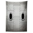 thumbnail image 3 of Ambesonne Vintage Airplane Tablecloth Rectangular Table Cover, Windows Detail, 60"x84", Grey Black, 3 of 4